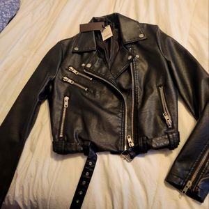 Faux Leather Jacket
